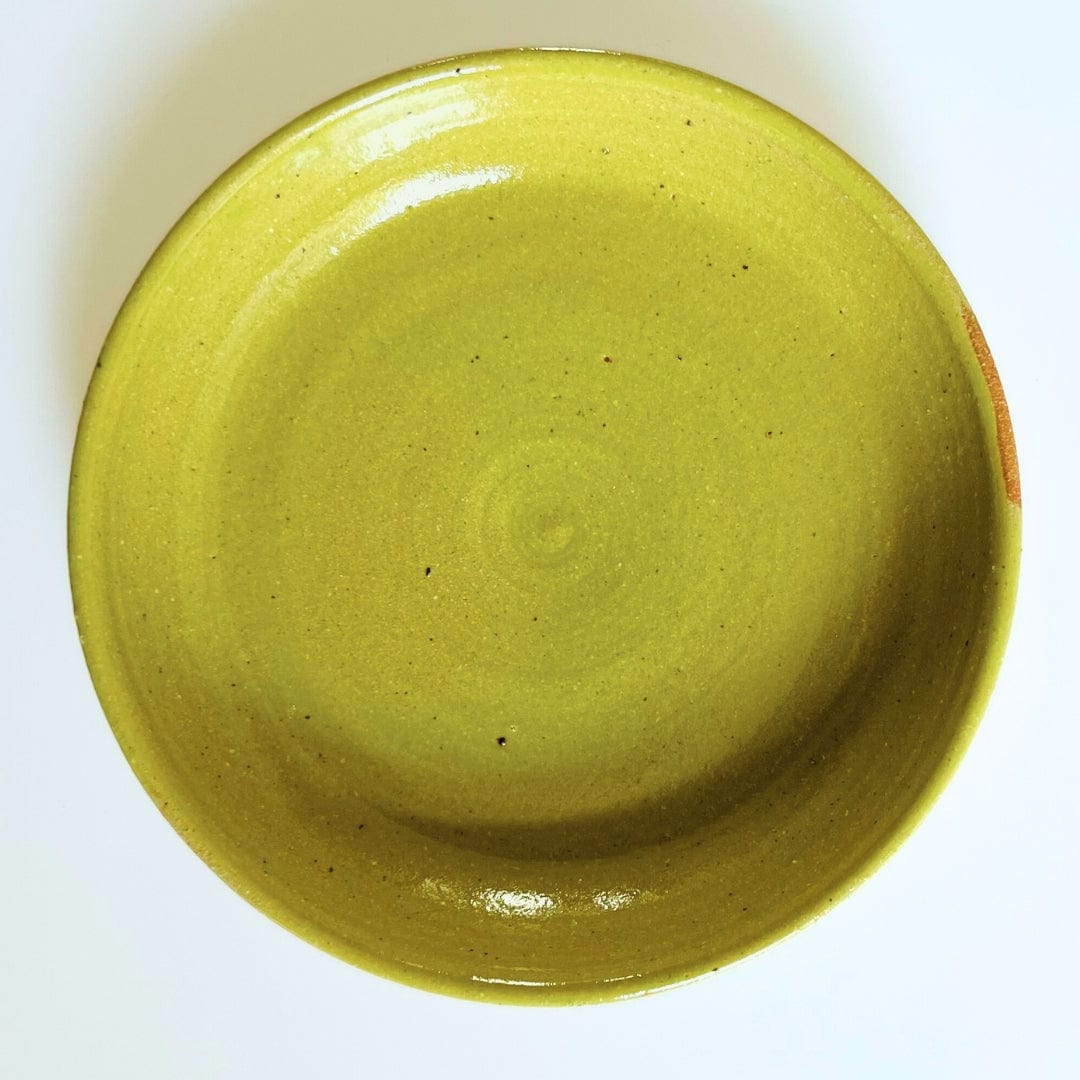 Joyful Green Ceramic Pasta Bowls for Modern Dining