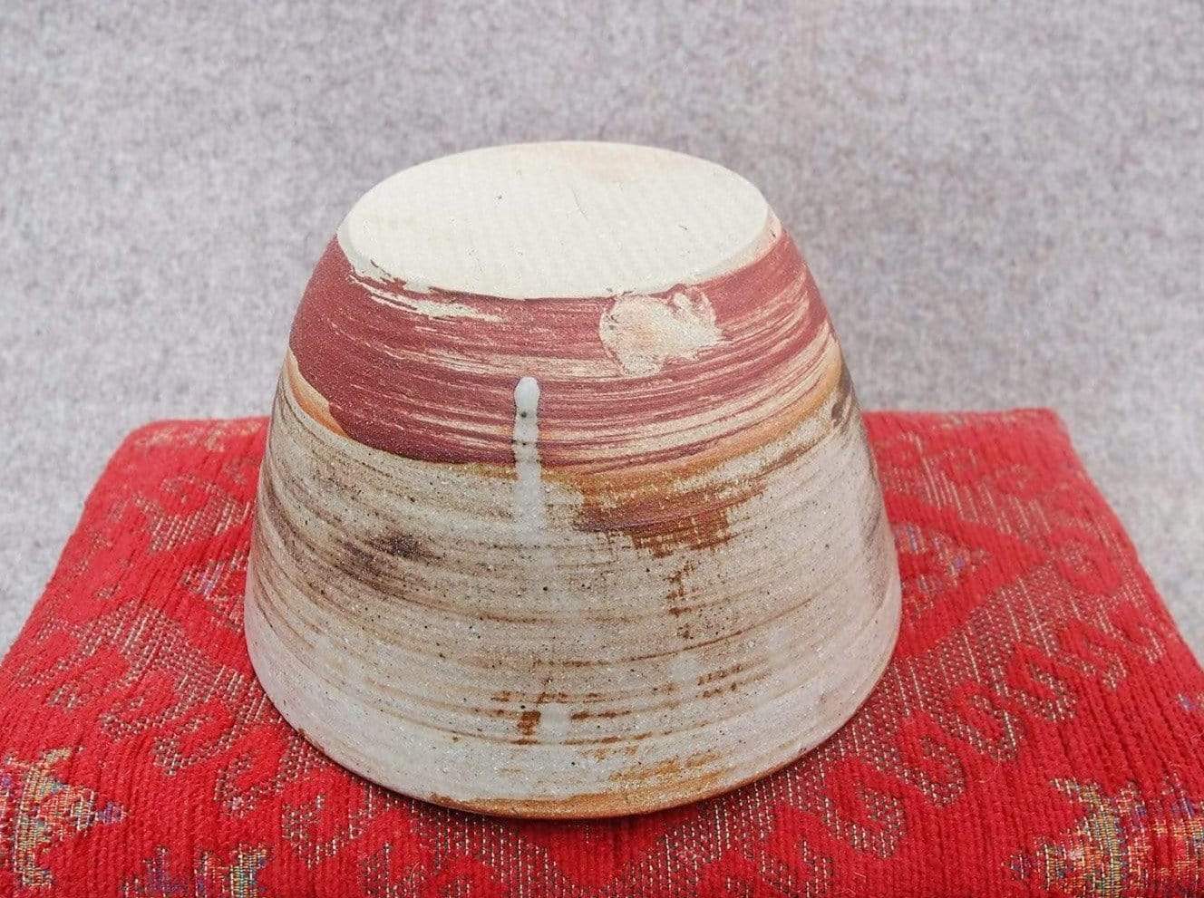 Sabine Schmidt Pottery Large Decorative Bowl in Brown/Grey, Japanese-Inspired Pottery Devon Ceramics