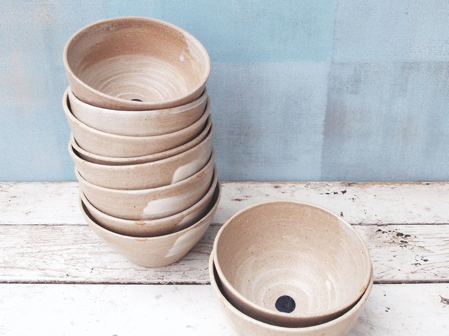 Seaside-Inspired Pottery: Pottery Soup Bowls