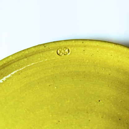Green Side Plates – Small Ceramic Plates in Yellow-Green