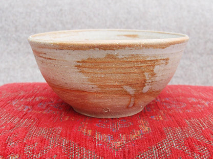 Sabine Schmidt Pottery Medium-Sized Decorative Bowl in Brown/Grey, Rustic Pottery Devon Ceramics