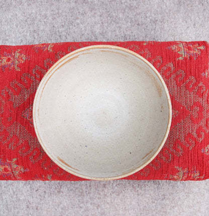 Sabine Schmidt Pottery Medium-Sized Decorative Bowl in Brown/Grey, Rustic Pottery Devon Ceramics