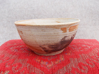 Sabine Schmidt Pottery Medium-Sized Decorative Bowl in Brown/Grey, Rustic Pottery Devon Ceramics