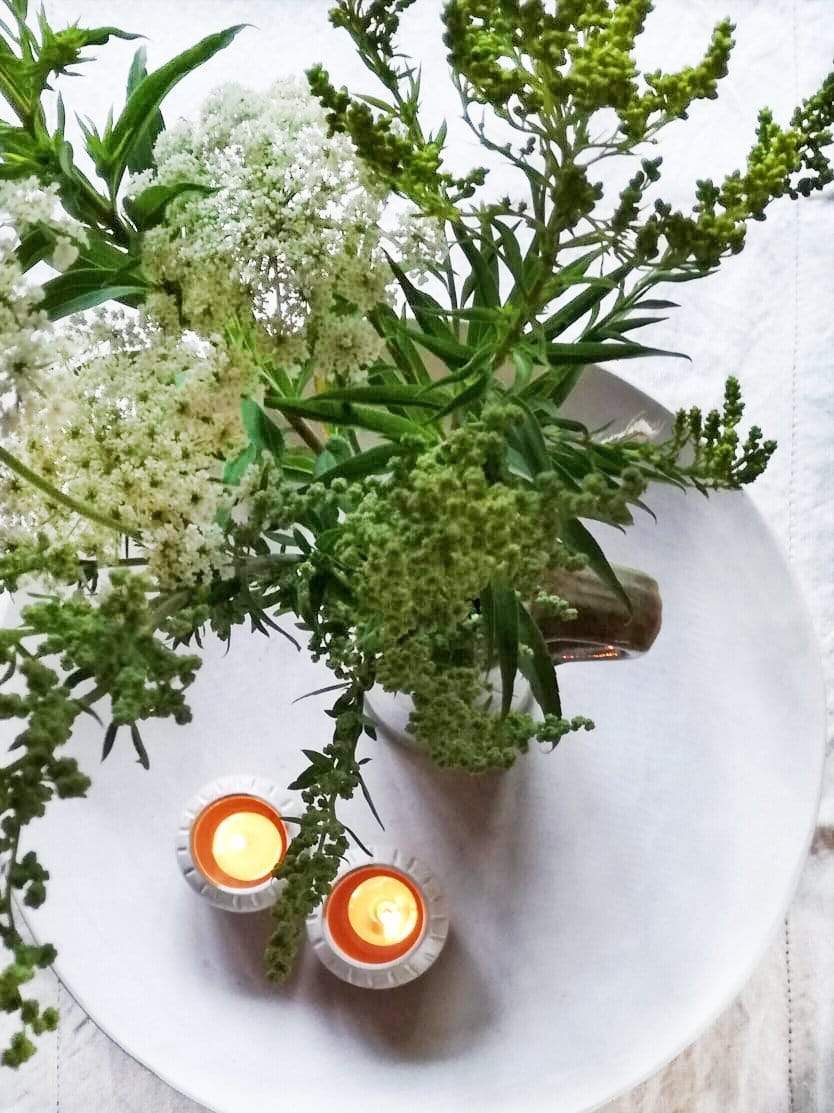 Sabine Schmidt Pottery Set of 2 Ceramic Tea Light Holders in White, Rustic Candleholders Devon Ceramics