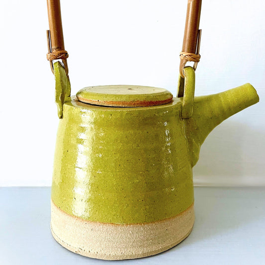 Ceramic Teapots | Yellow Green Teapots By Sabine Schmidt