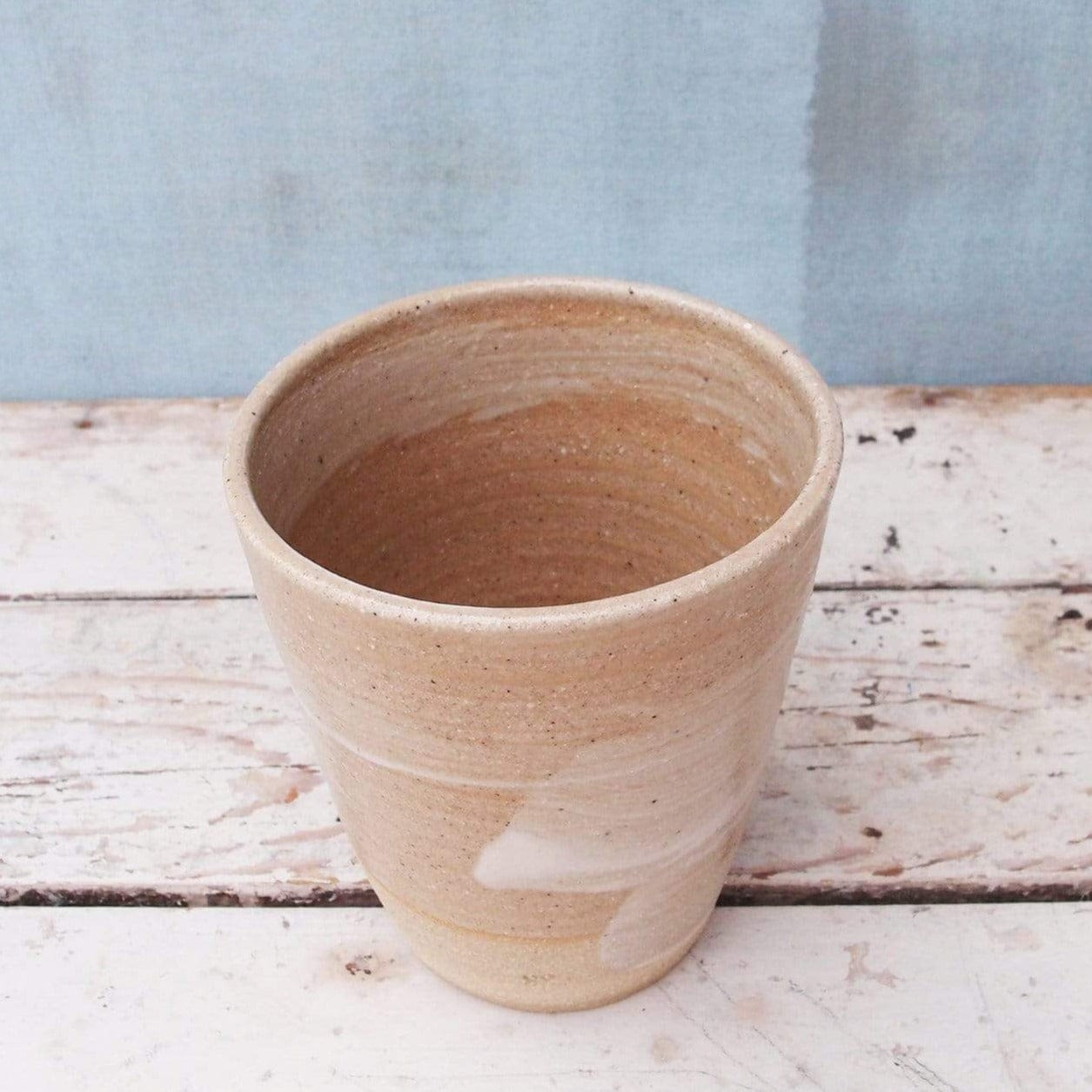 Handleless Coffee Cups from Sabine Schmidt Pottery