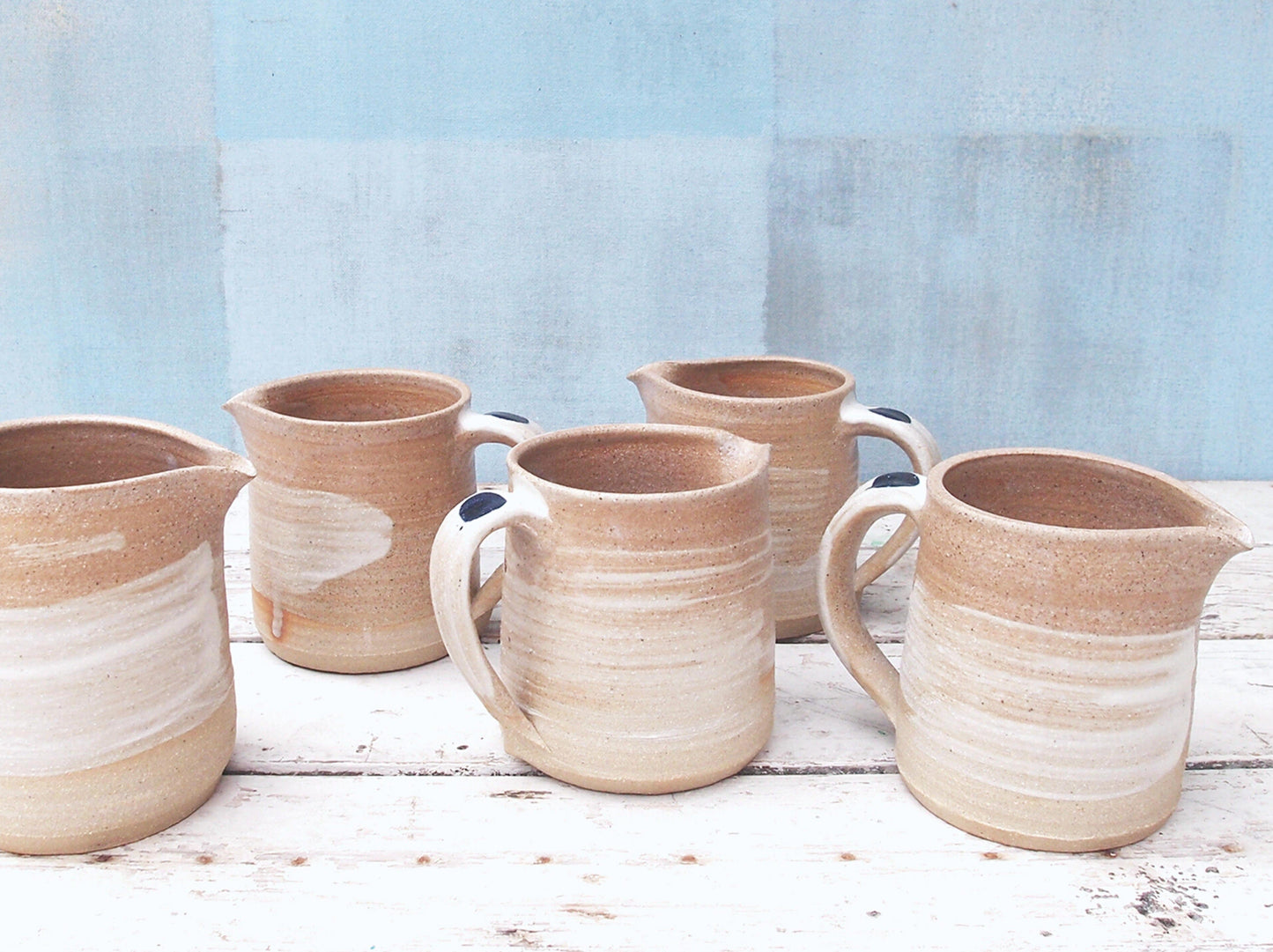 Coastal-Inspired Small Creamer Jugs, Handcrafted to Last