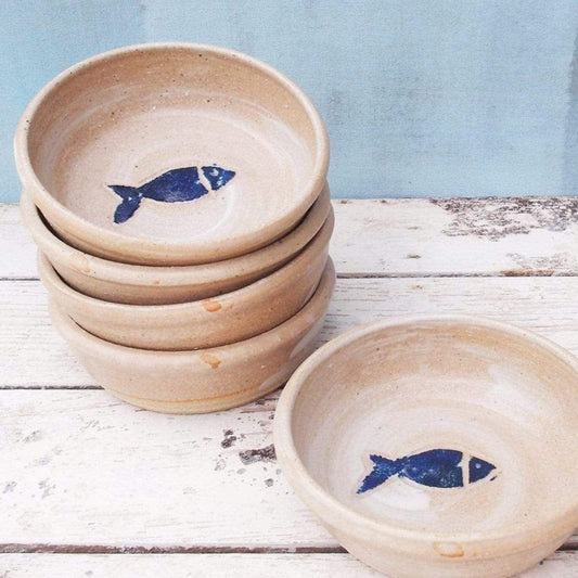 Cute Cat Bowl With Fish Design – Ceramic Cat Food and Water Bowls
