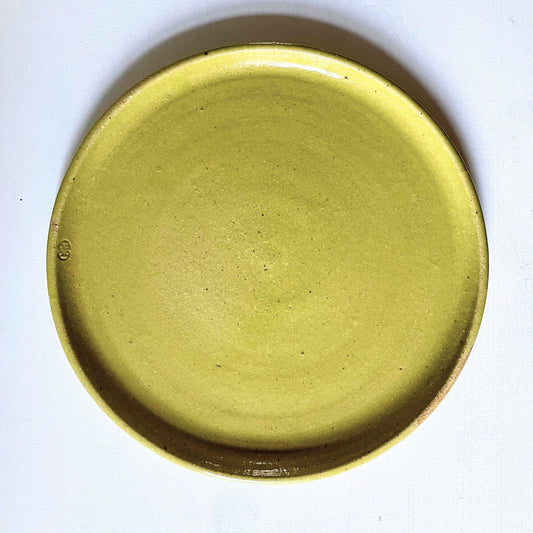 Green Side Plates – Small Ceramic Plates in Yellow Green
