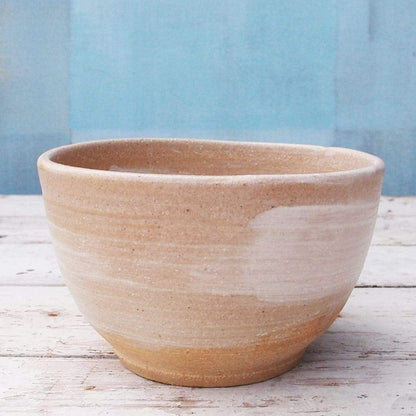 Ceramic White and Blue Bowl – Medium Sized 