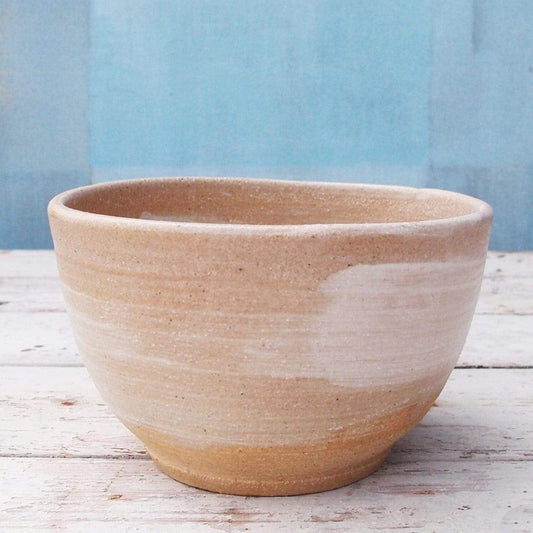 Ceramic White and Blue Bowl – Medium Sized 