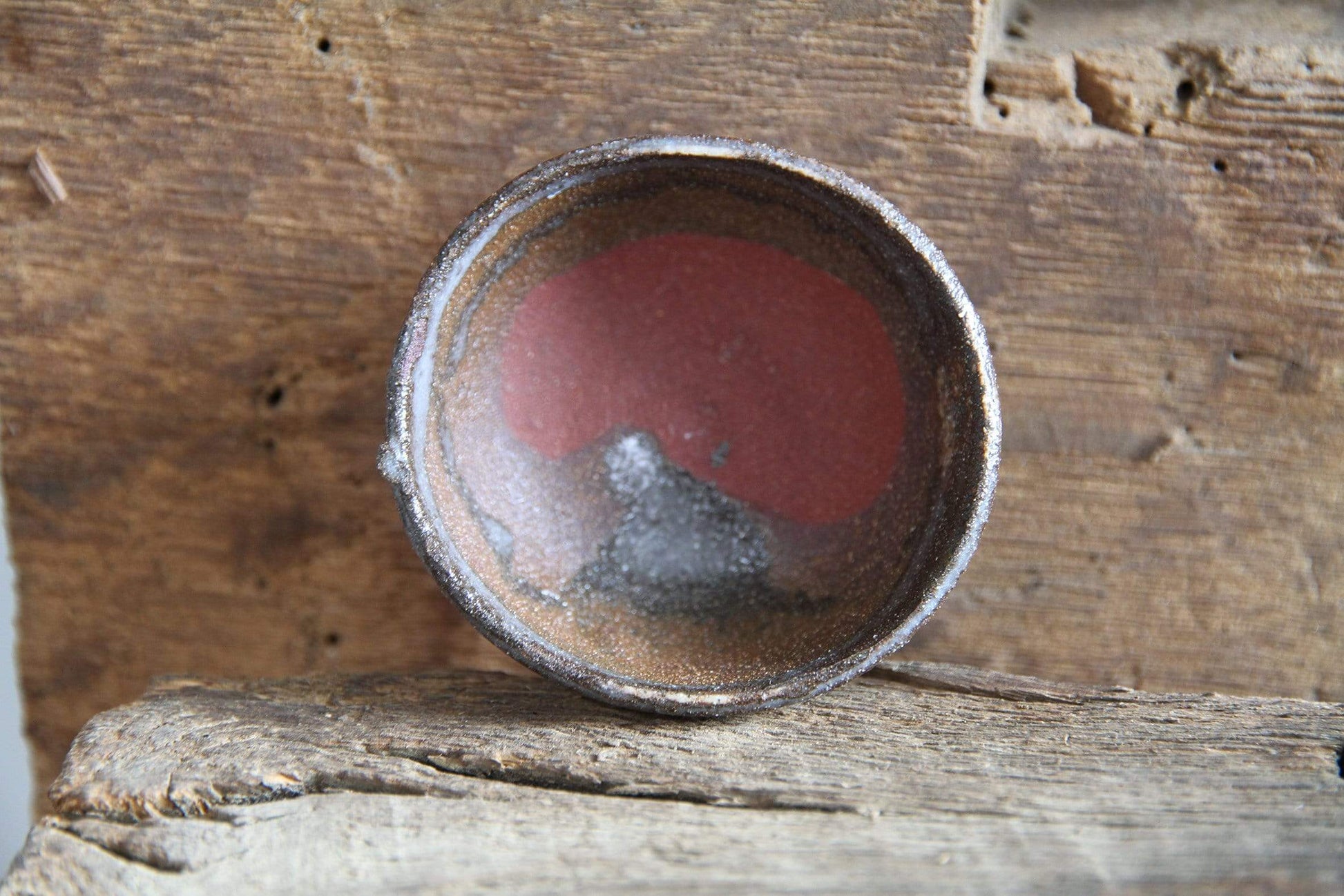 SabineSchmidtPottery Set of 3 Tiny Ceramic Bowls in Brown/Grey, Mini Ceramic Bowls Devon Ceramics