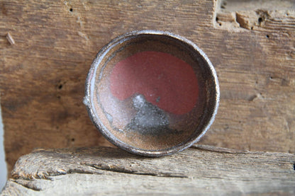 SabineSchmidtPottery Set of 3 Tiny Ceramic Bowls in Brown/Grey, Mini Ceramic Bowls Devon Ceramics