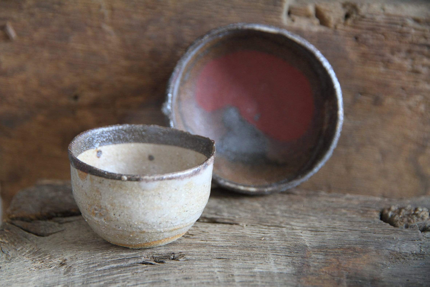 SabineSchmidtPottery Set of 3 Tiny Ceramic Bowls in Brown/Grey, Mini Ceramic Bowls Devon Ceramics