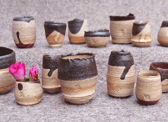 SabineSchmidtPottery Set of 3 Mini Ceramic Vases | Small Bud Vases Devon Ceramics